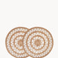 Roda Woven Palm Fiber Placemat - Natural (Set of 2)-0