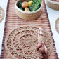 Roda Woven Palm Fiber Placemat - Natural (Set of 2)-1
